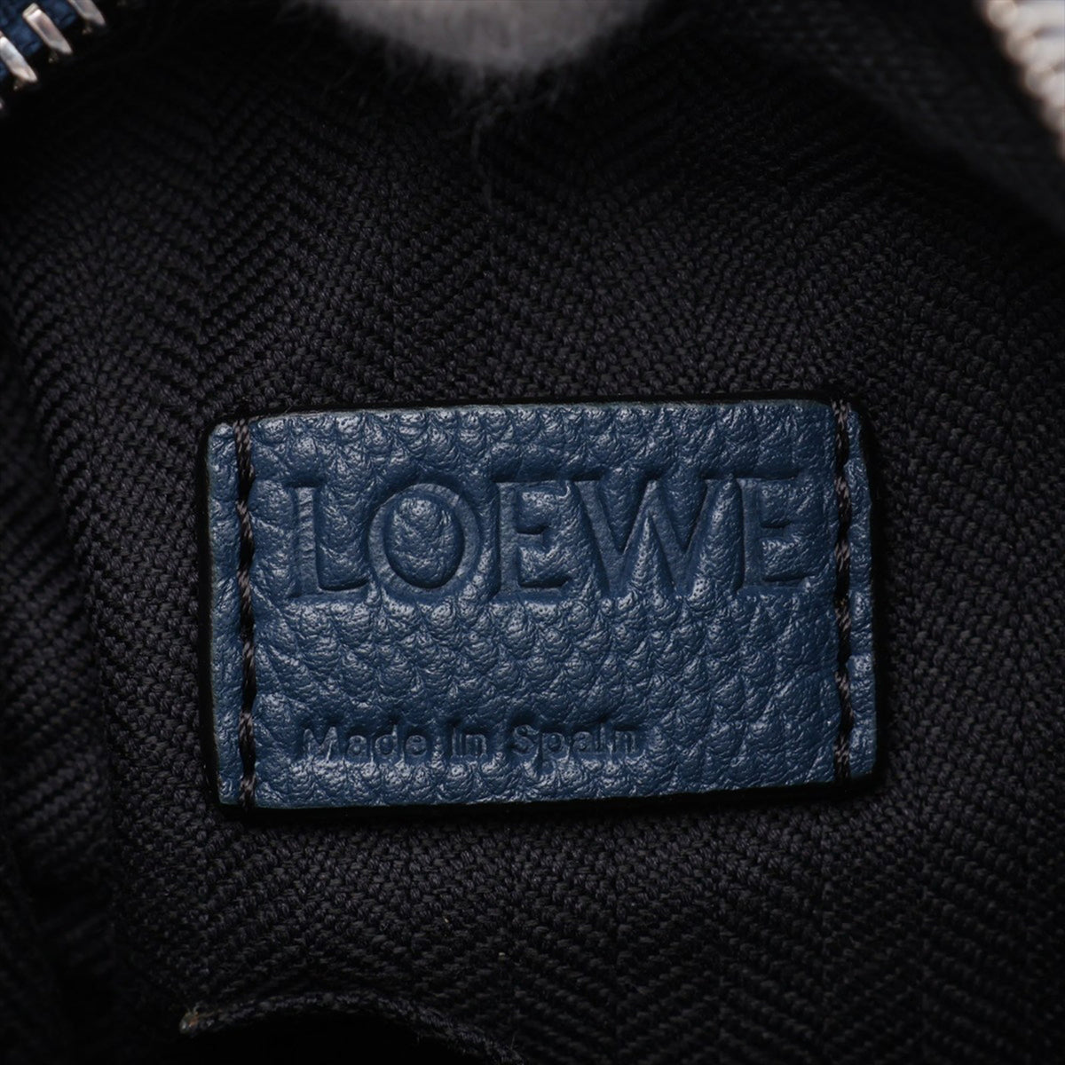 LOEWE Soft Grained Calfskin Military Messenger Bag XS — Blue