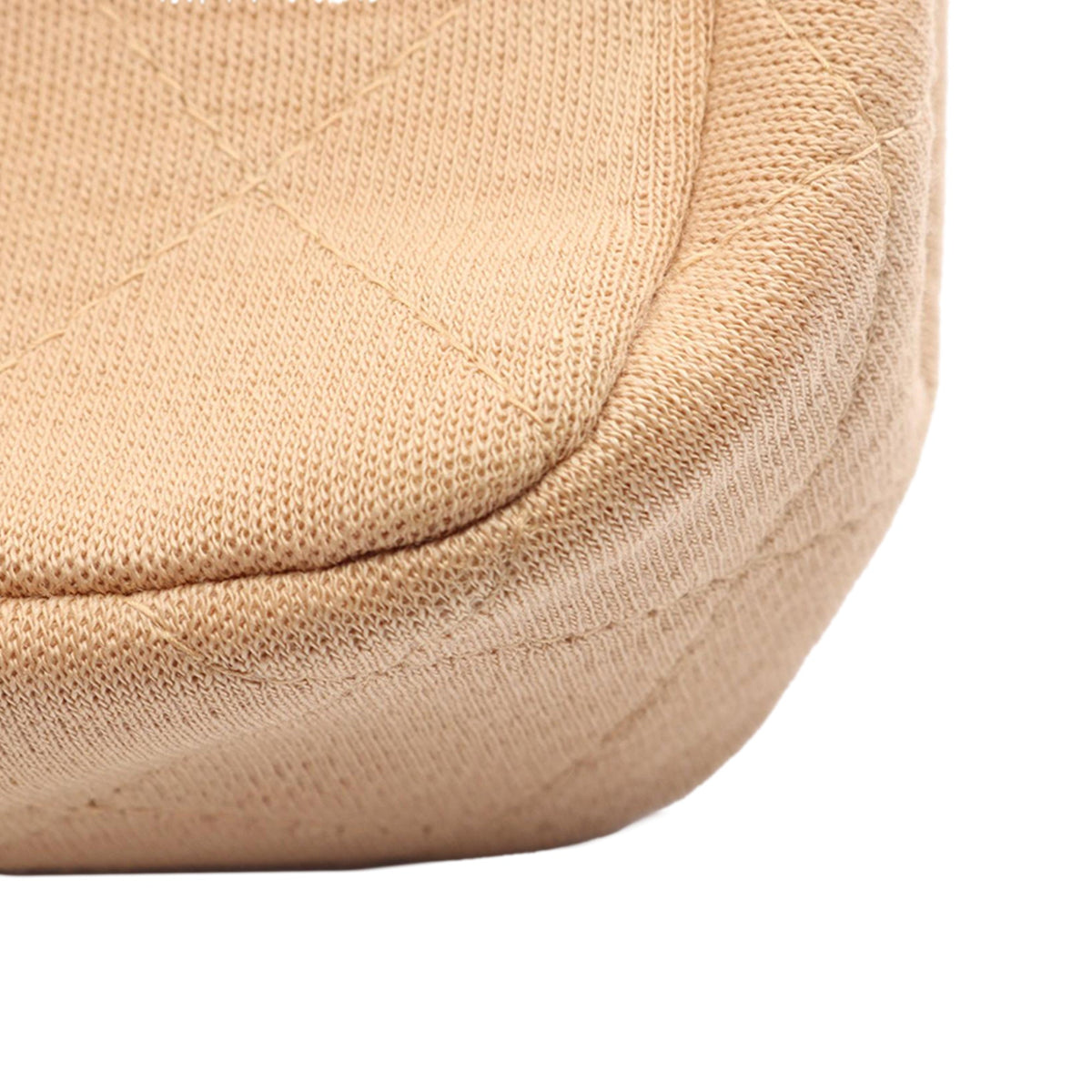 Chanel Medium Classic Jersey Single Flap — Beige