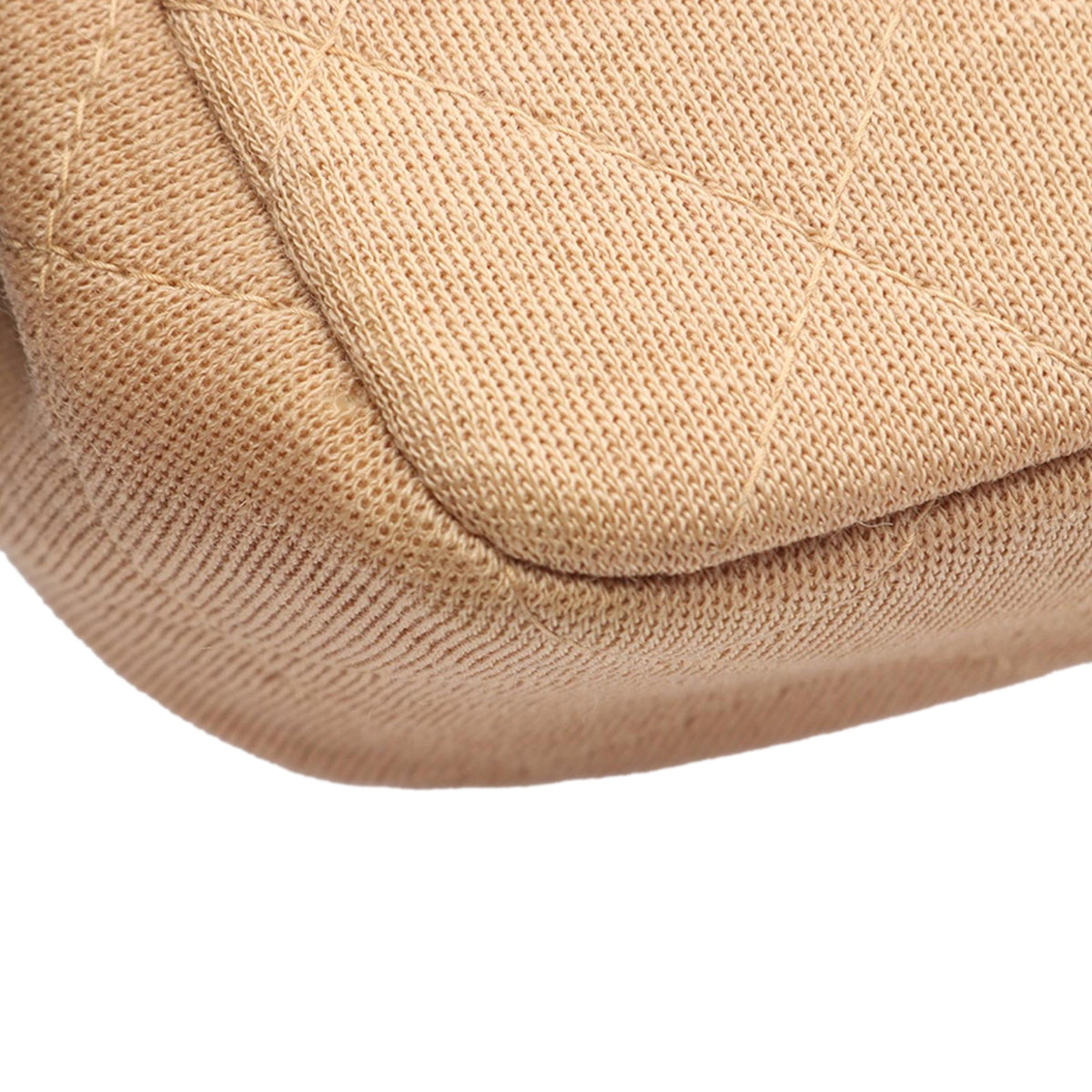 Chanel Medium Classic Jersey Single Flap — Beige