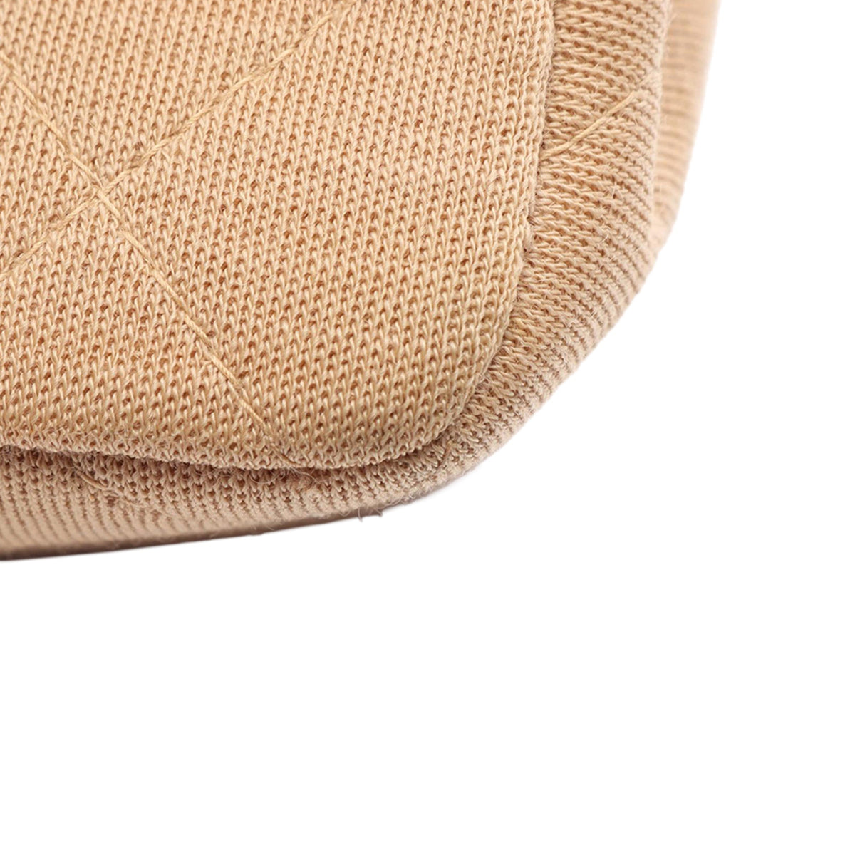 Chanel Medium Classic Jersey Single Flap — Beige
