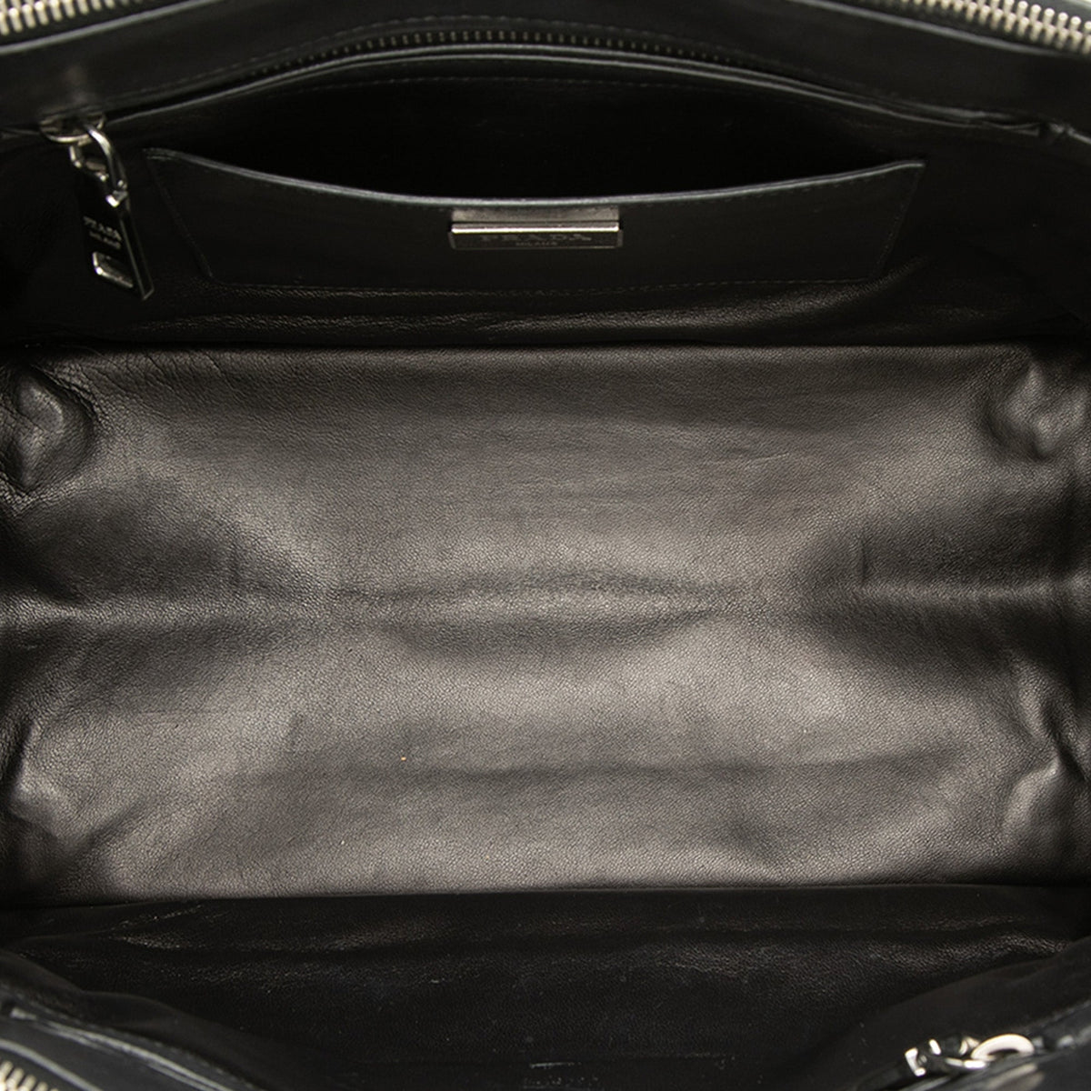Prada City Calf Twin Pocket Satchel