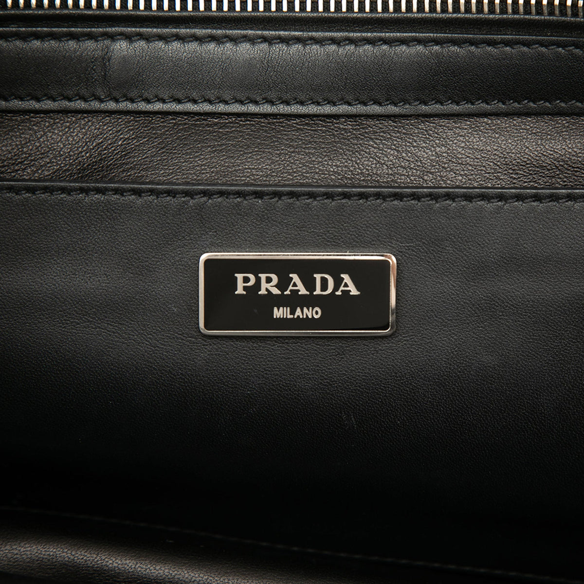 Prada City Calf Twin Pocket Satchel