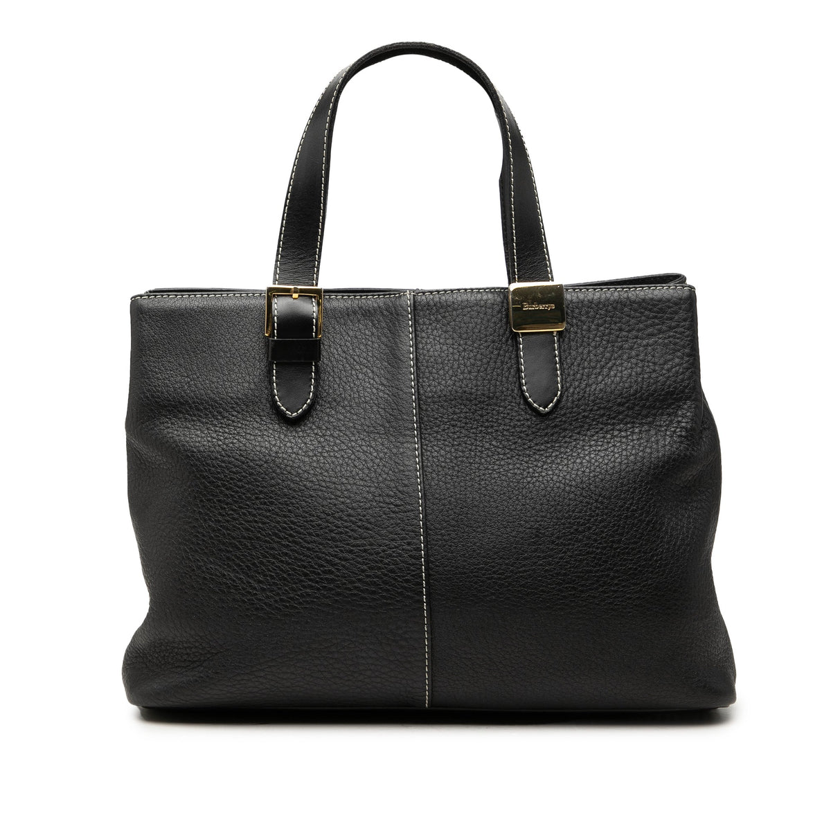 Burberry Leather Tote — Black