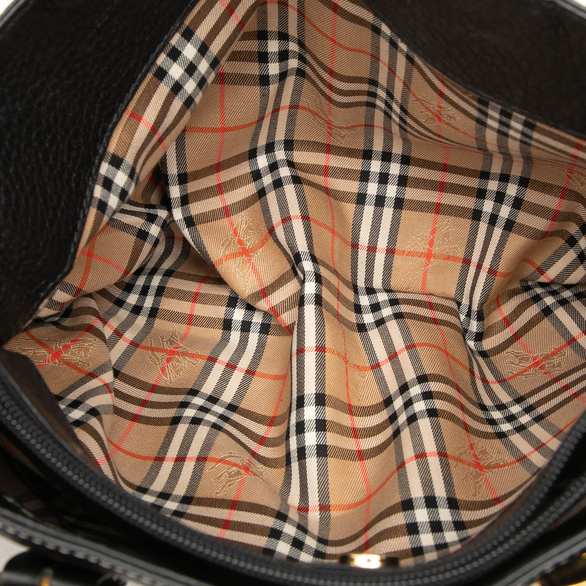 Burberry Leather Tote — Black