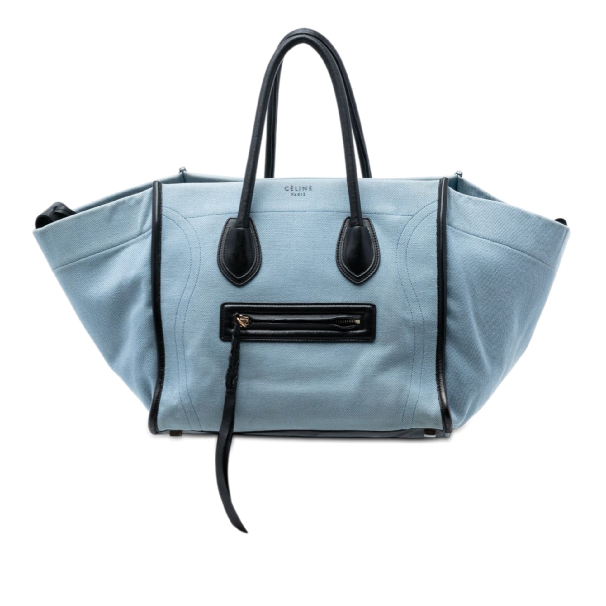 Celine Medium Denim Phantom Luggage Tote