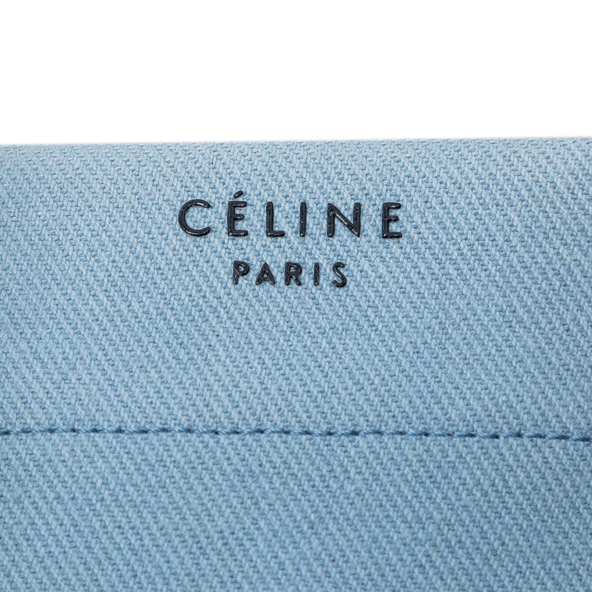 Celine Medium Denim Phantom Luggage Tote