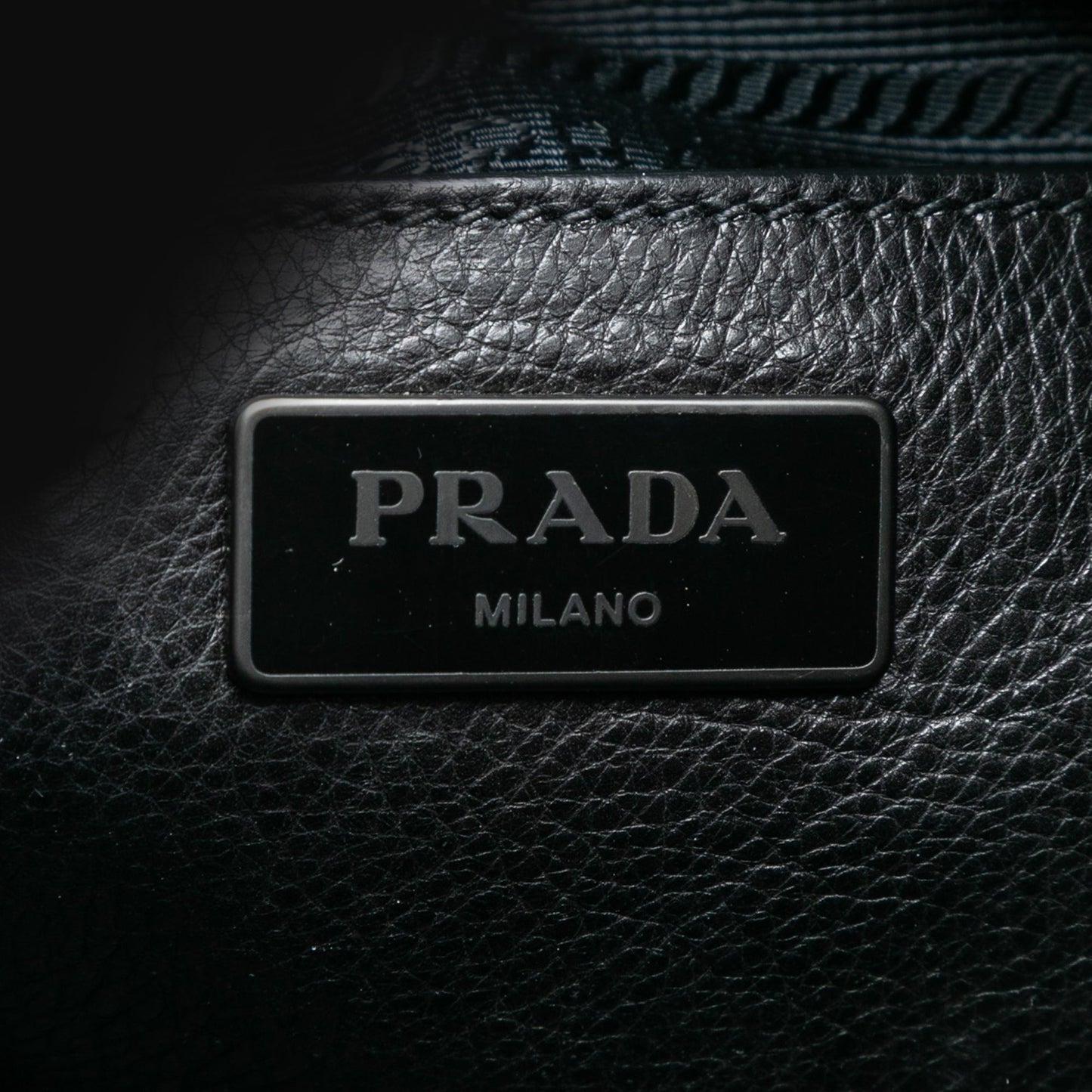 Prada Bicolor Glace Calf Twin Pocket Double Handle Satchel
