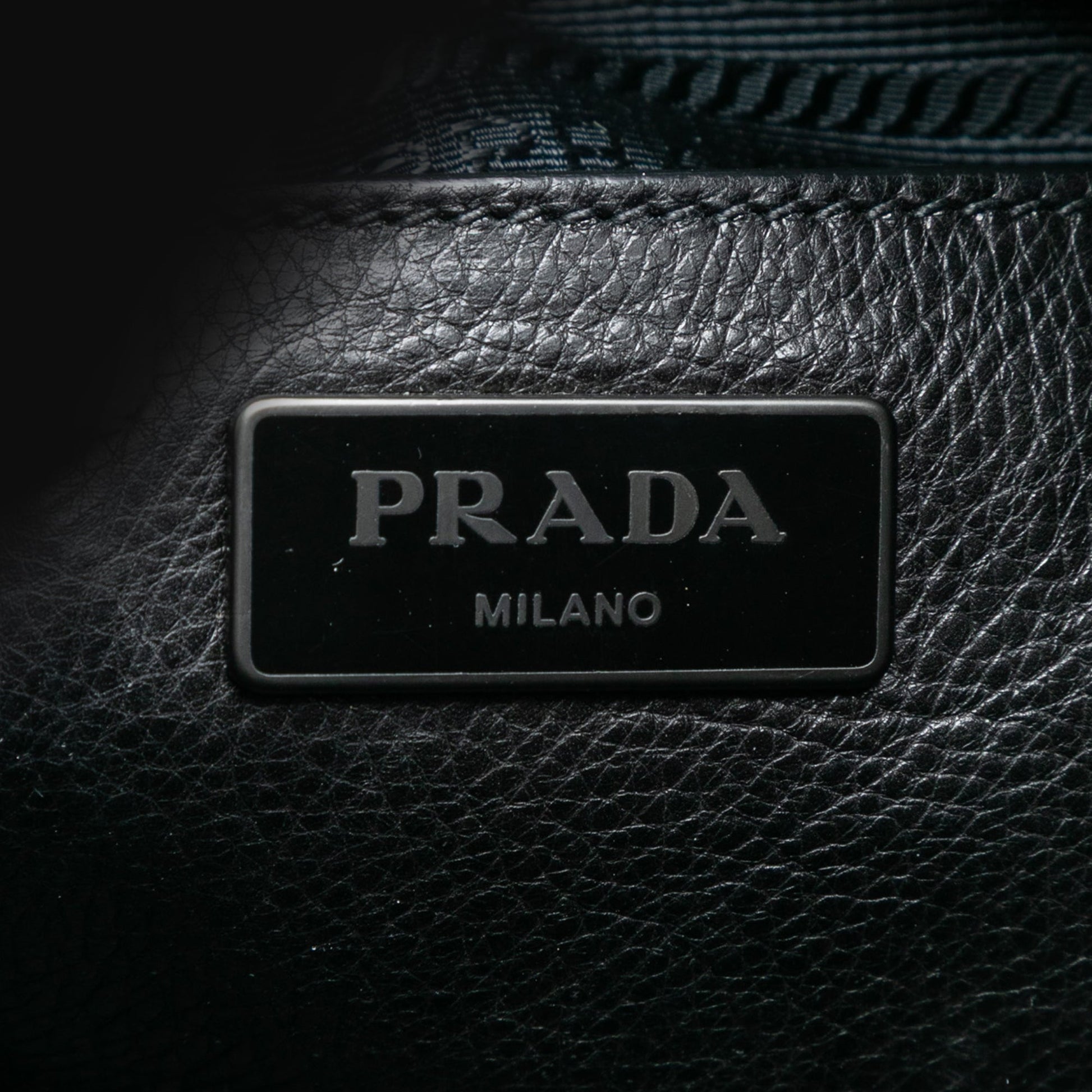 Prada Bicolor Glace Calf Twin Pocket Double Handle Satchel