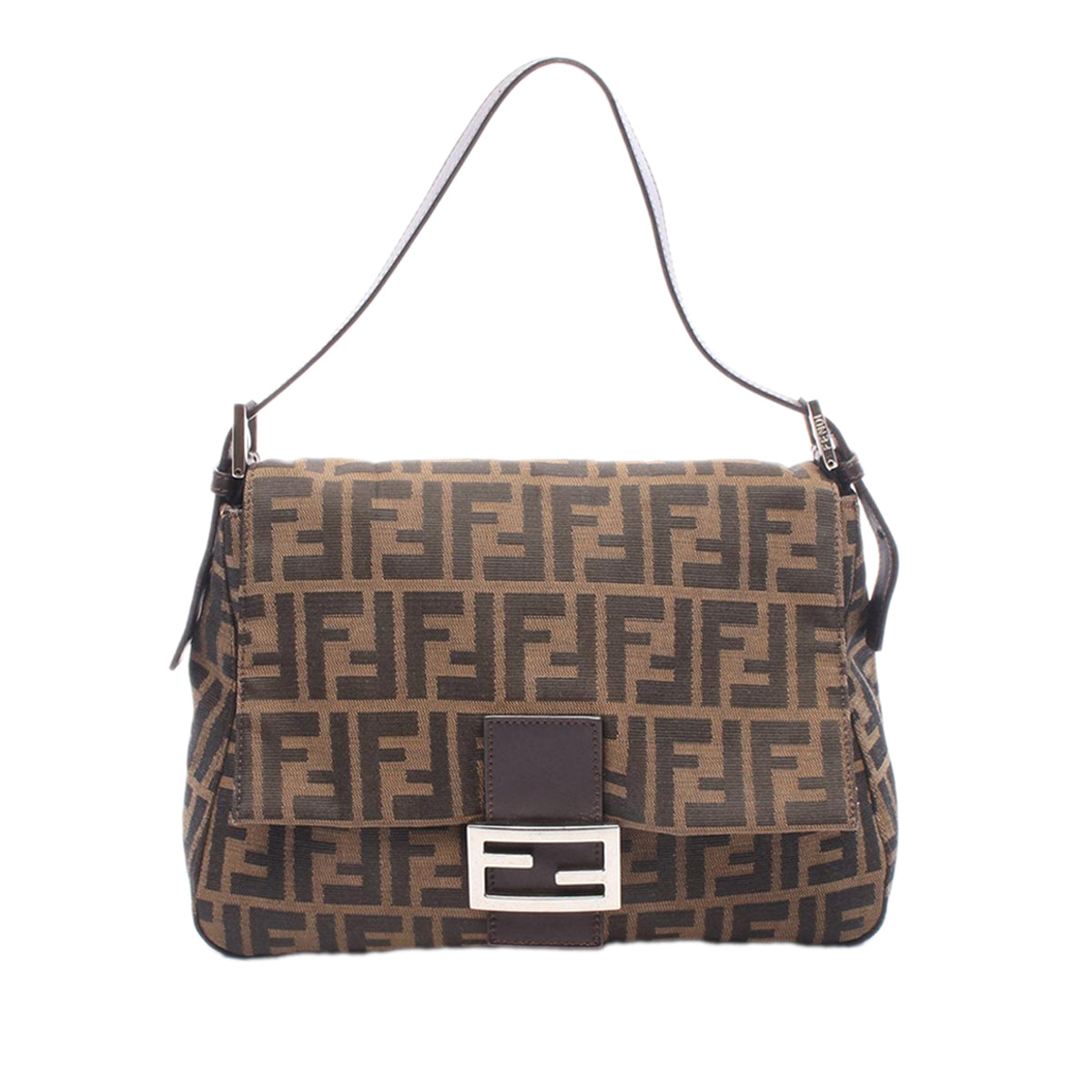 Fendi Zucca Canvas Mamma Forever — Brown