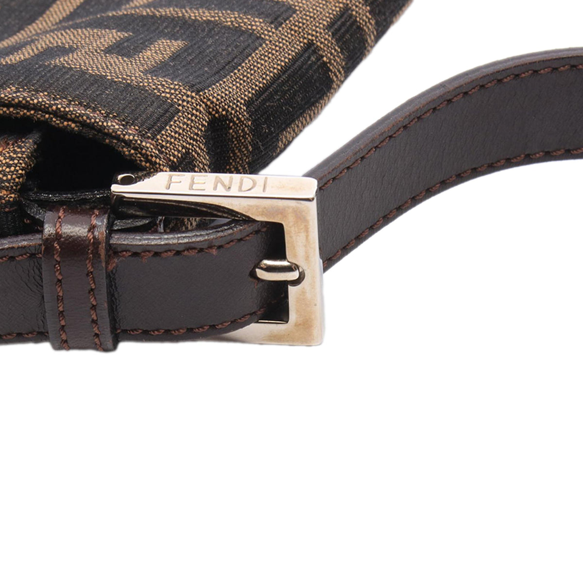 Fendi Zucca Canvas Mamma Forever — Brown