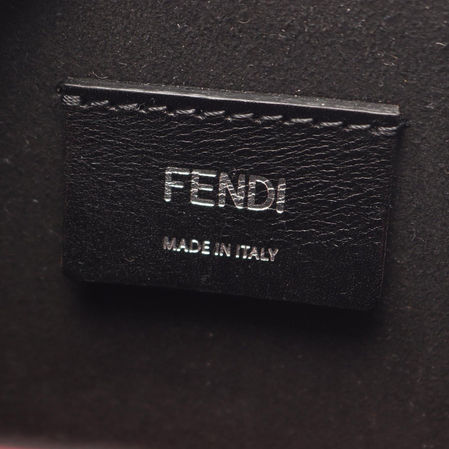 Fendi Vitello Fluffy Logo Vertical Box