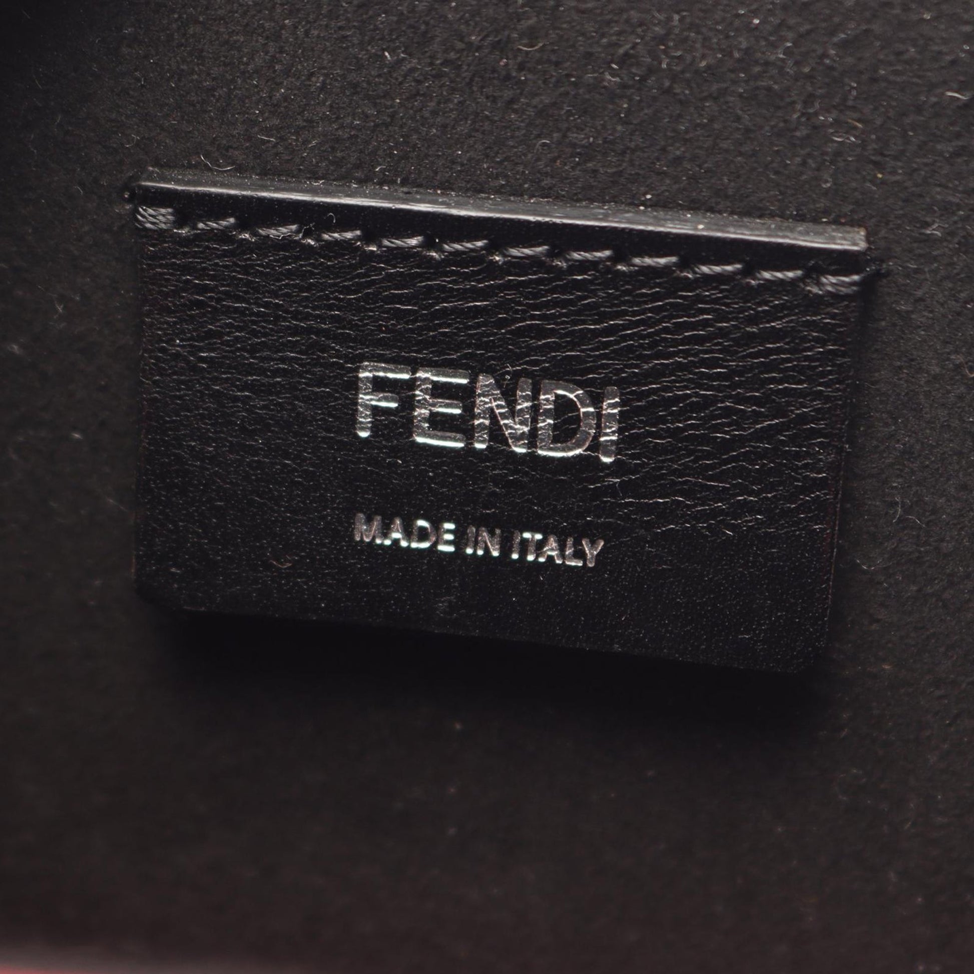 Fendi Vitello Fluffy Logo Vertical Box