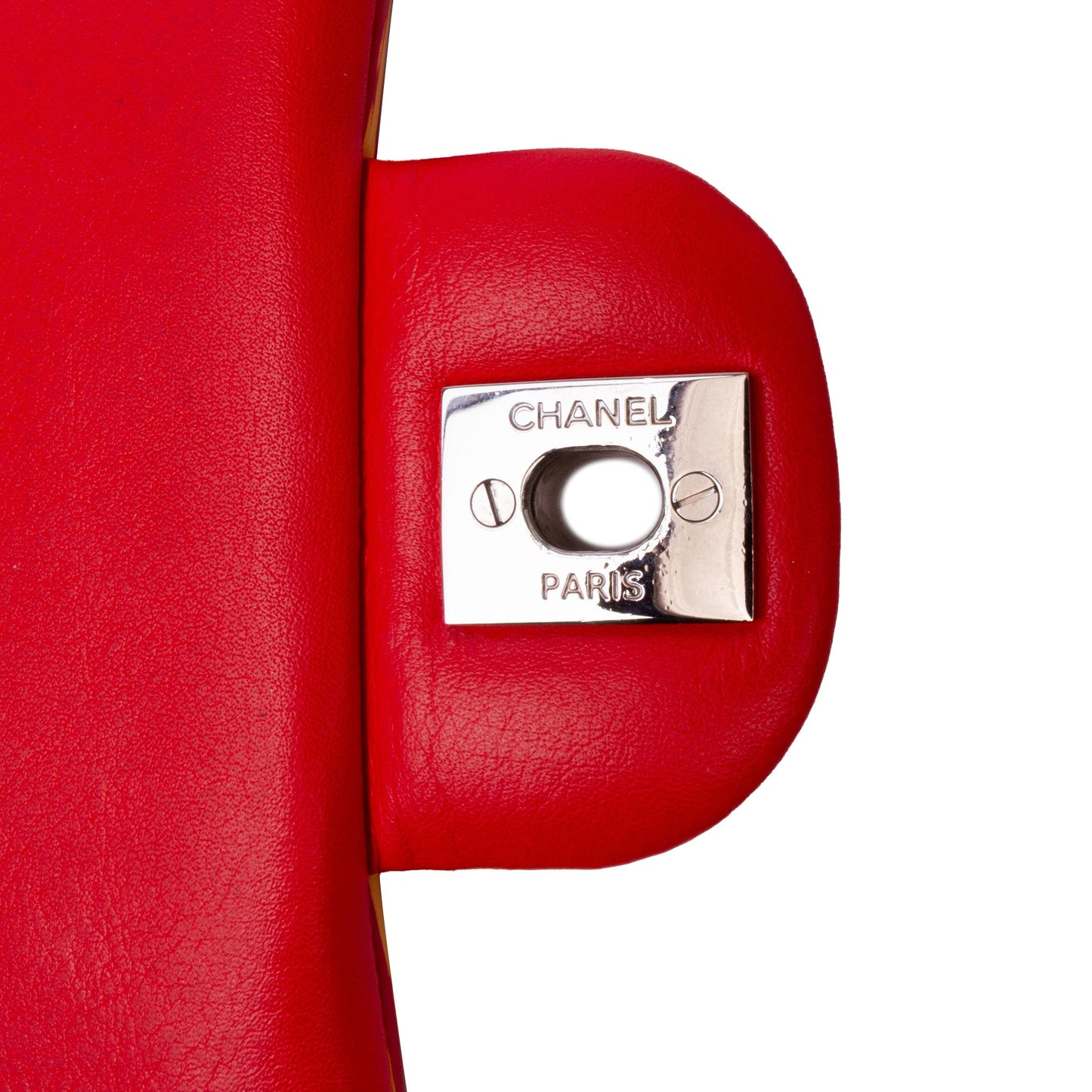 Chanel Mini Square Classic Patent Striped Single Flap