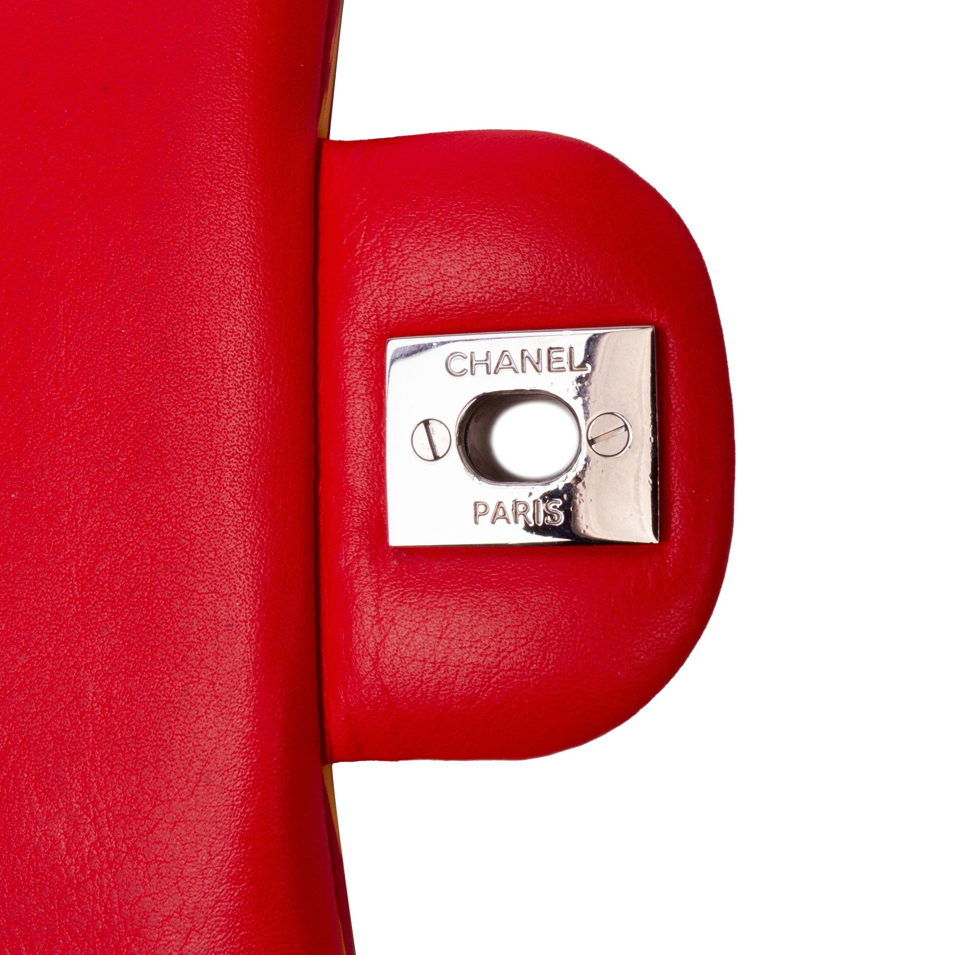 Chanel Mini Square Classic Patent Striped Single Flap