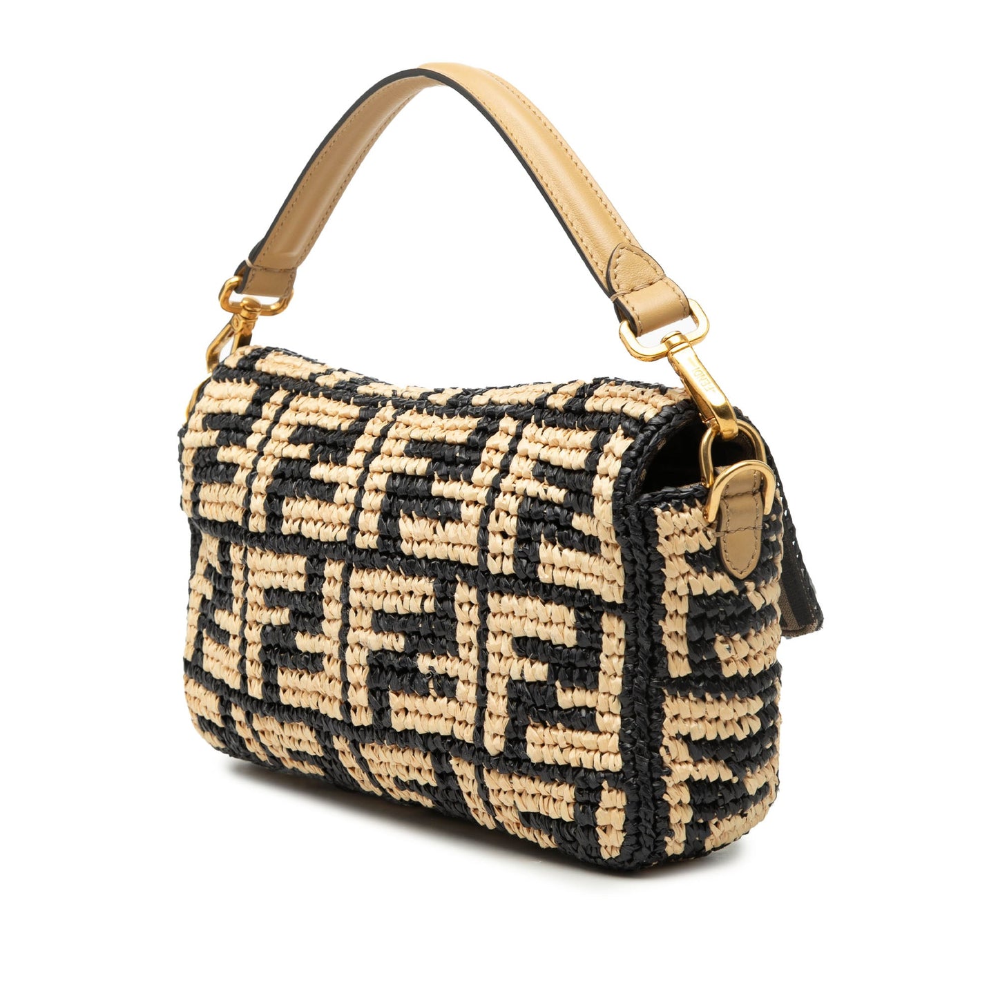 Zucca Raffia Baguette Satchel