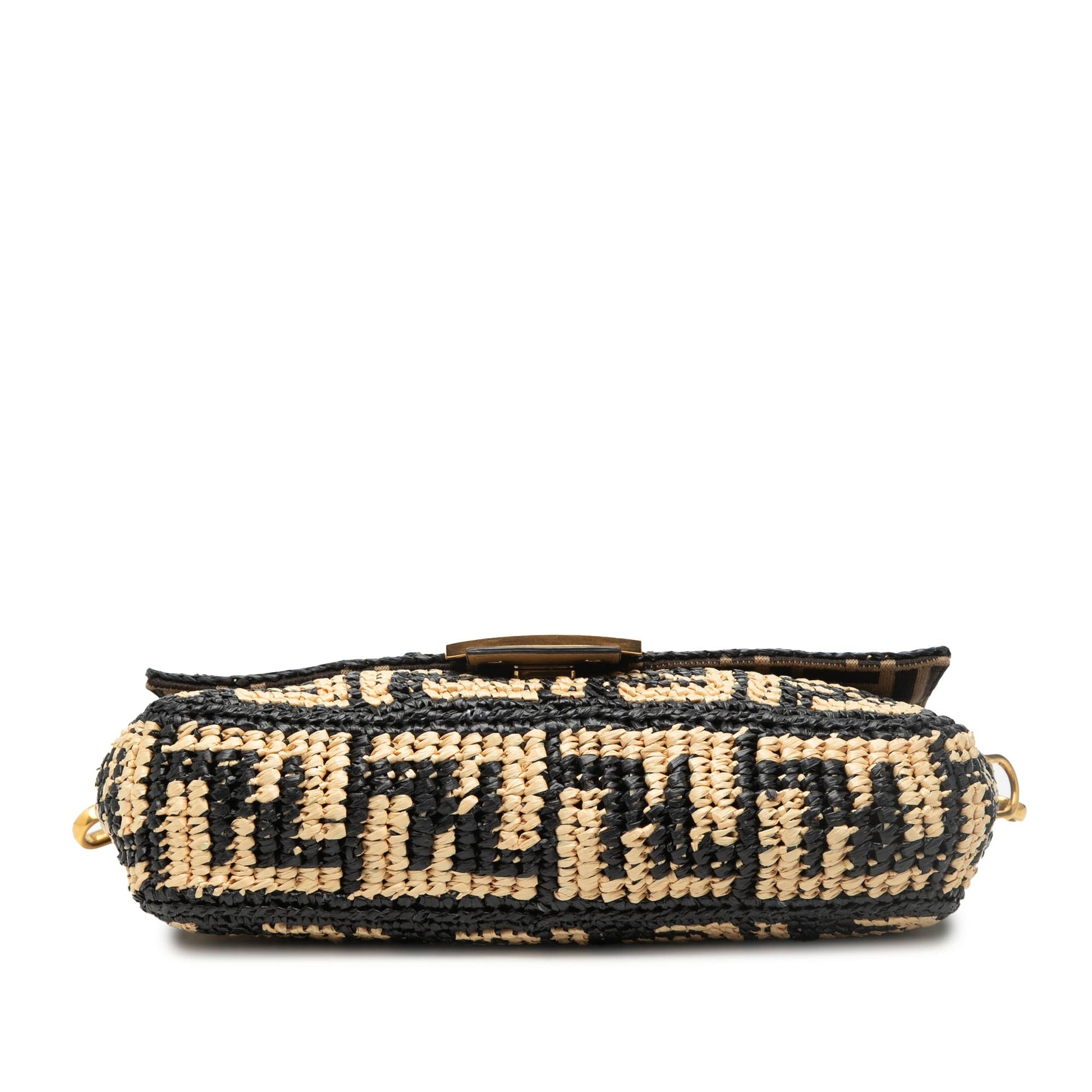 Zucca Raffia Baguette Satchel