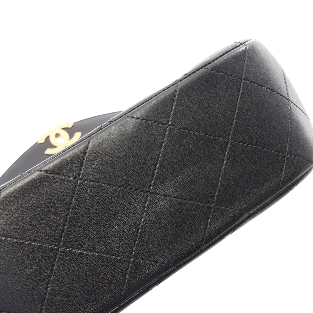 Chanel Quilted Lambskin Half Moon Single Flap