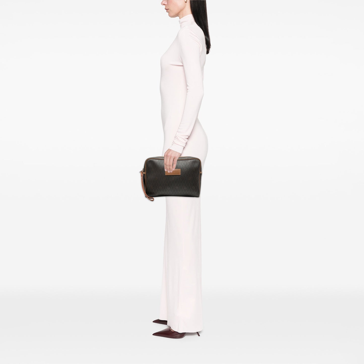 Dior Honeycomb Coated Canvas Clutch