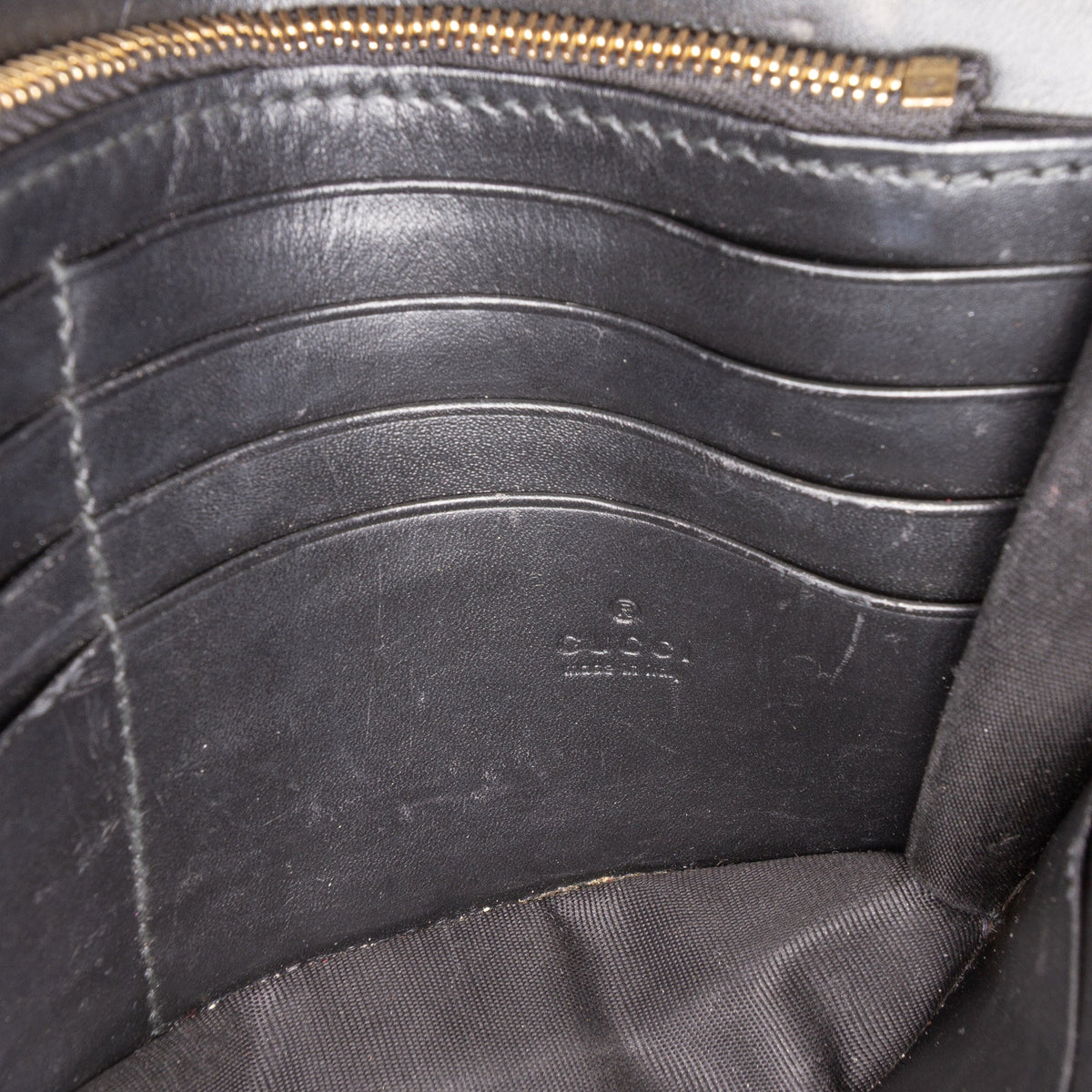 Gucci Guccissima Interlocking G Wallet on Chain