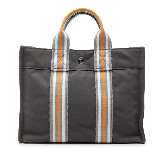 Hermès Canvas Fourre Tout PM — Gray