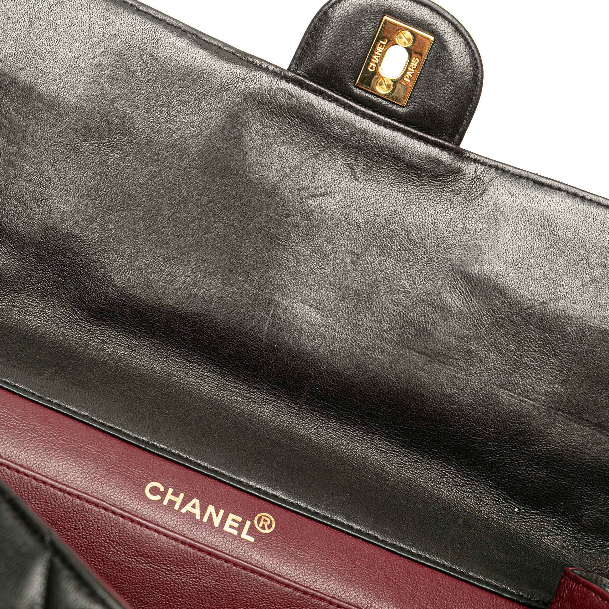 Chanel Jumbo Quilted Lambskin Double Sided Flap