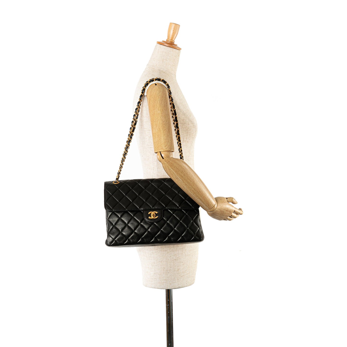 Chanel Jumbo Quilted Lambskin Double Sided Flap