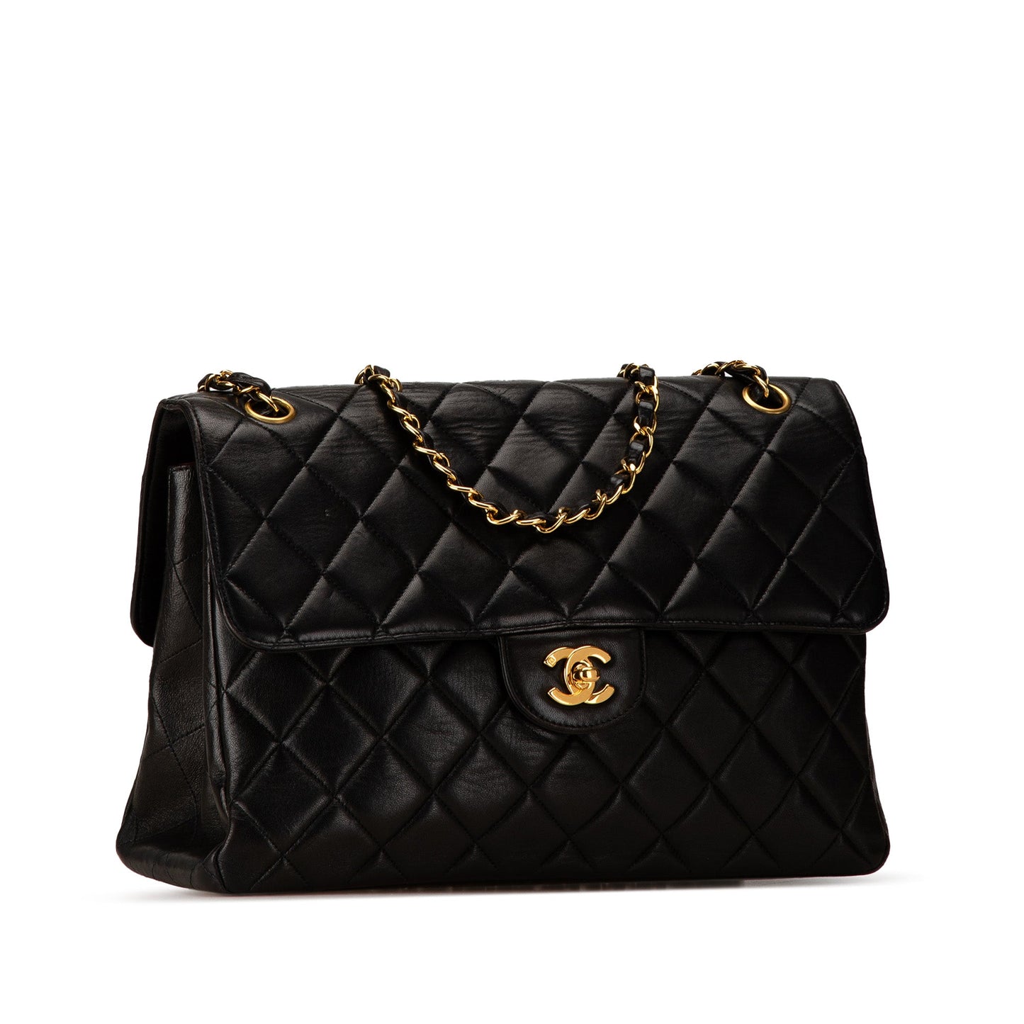 Chanel Jumbo Quilted Lambskin Double Sided Flap