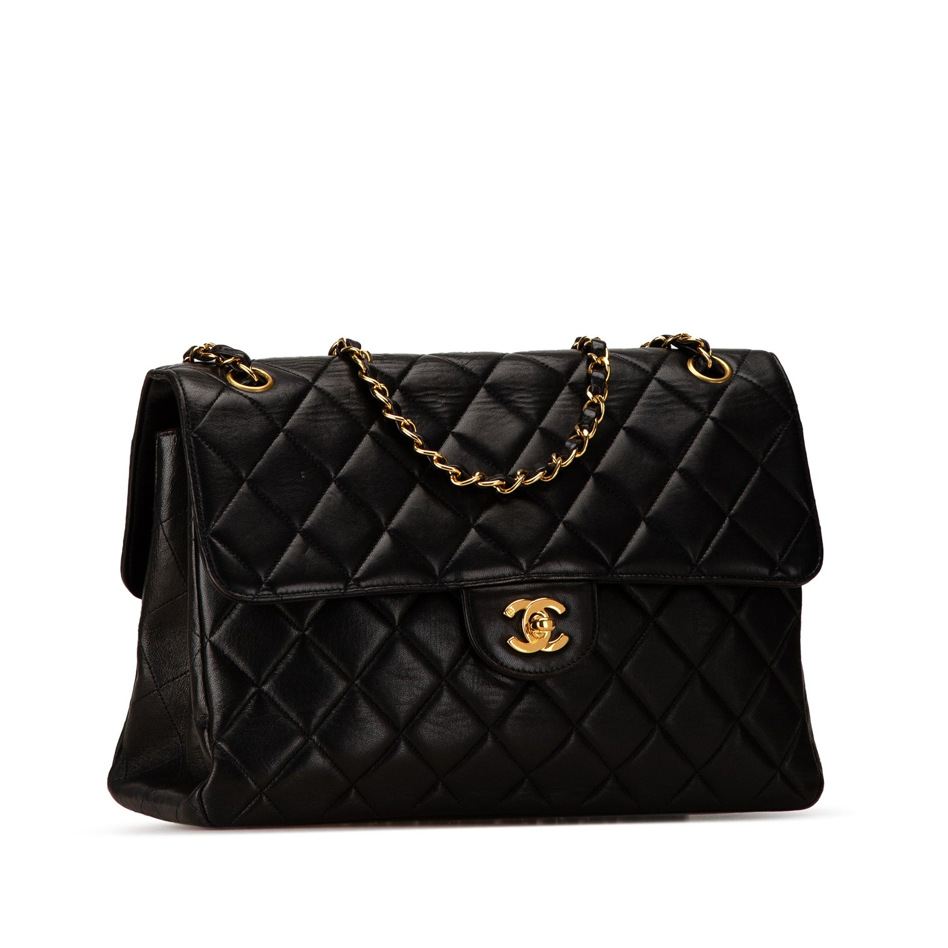 Chanel Jumbo Quilted Lambskin Double Sided Flap