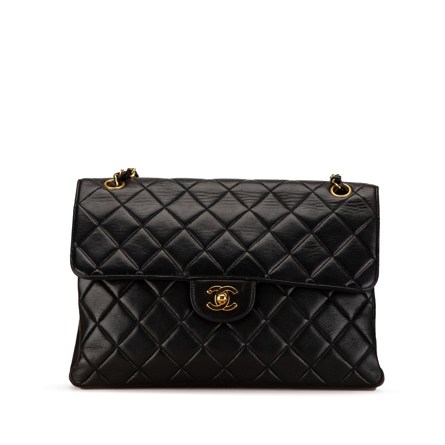 Chanel Jumbo Quilted Lambskin Double Sided Flap