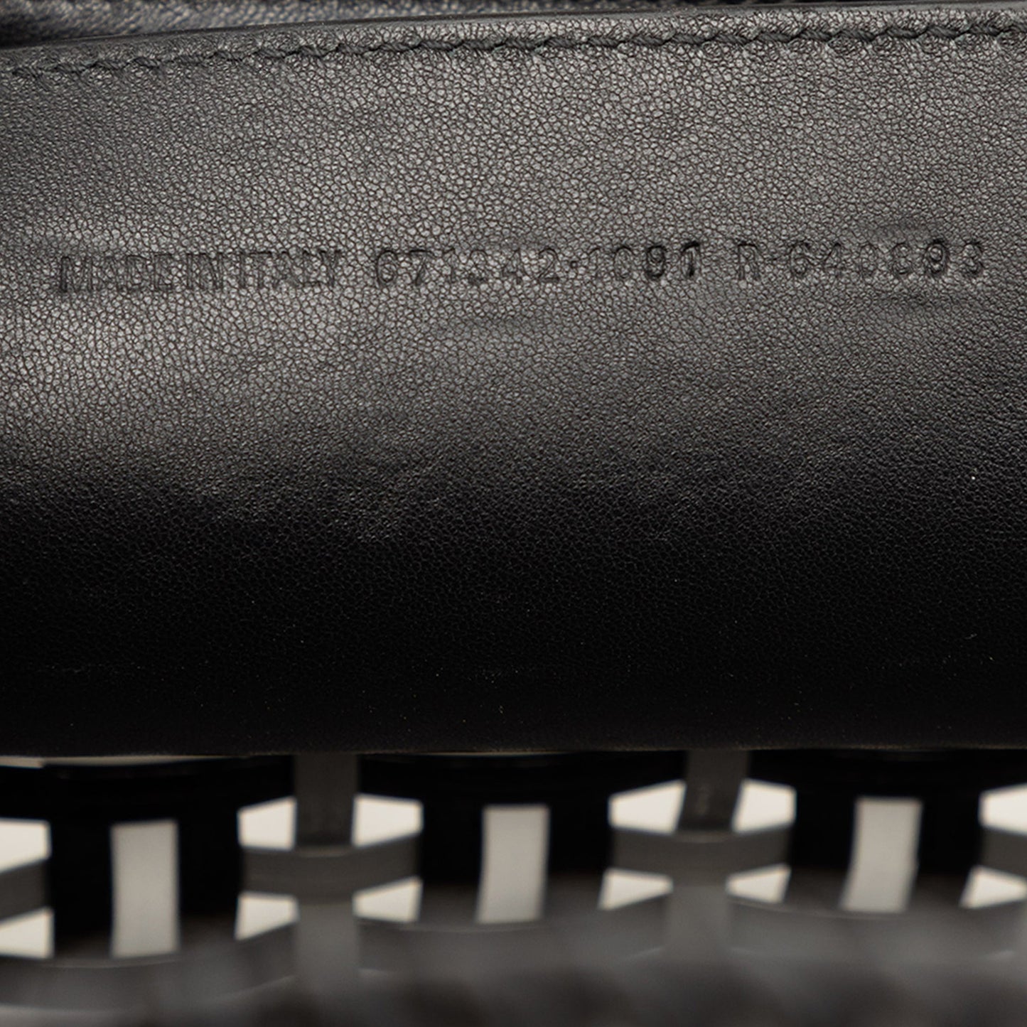 Balenciaga Faux Leather Bistro Basket Bag XS