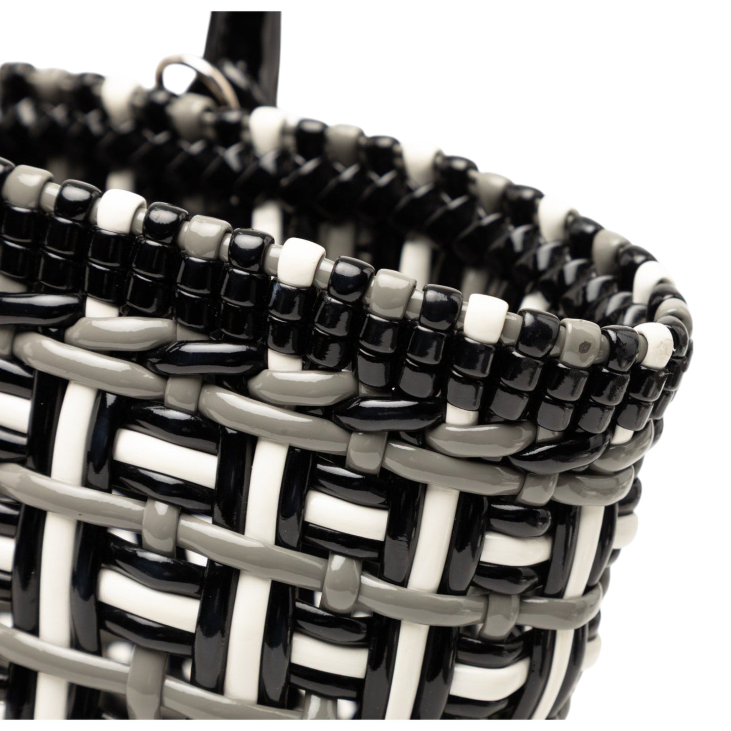 Balenciaga Faux Leather Bistro Basket Bag XS