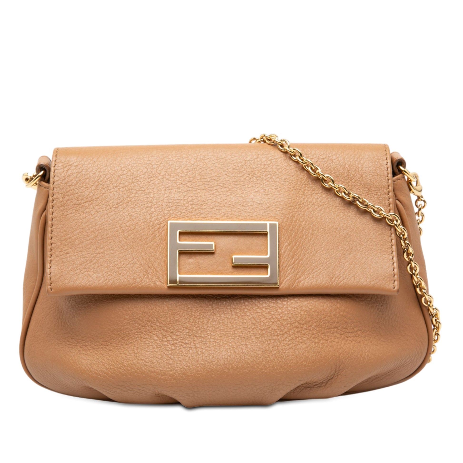 Leather Fendista Pochette Crossbody