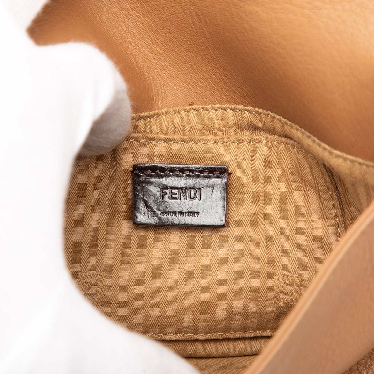 Leather Fendista Pochette Crossbody