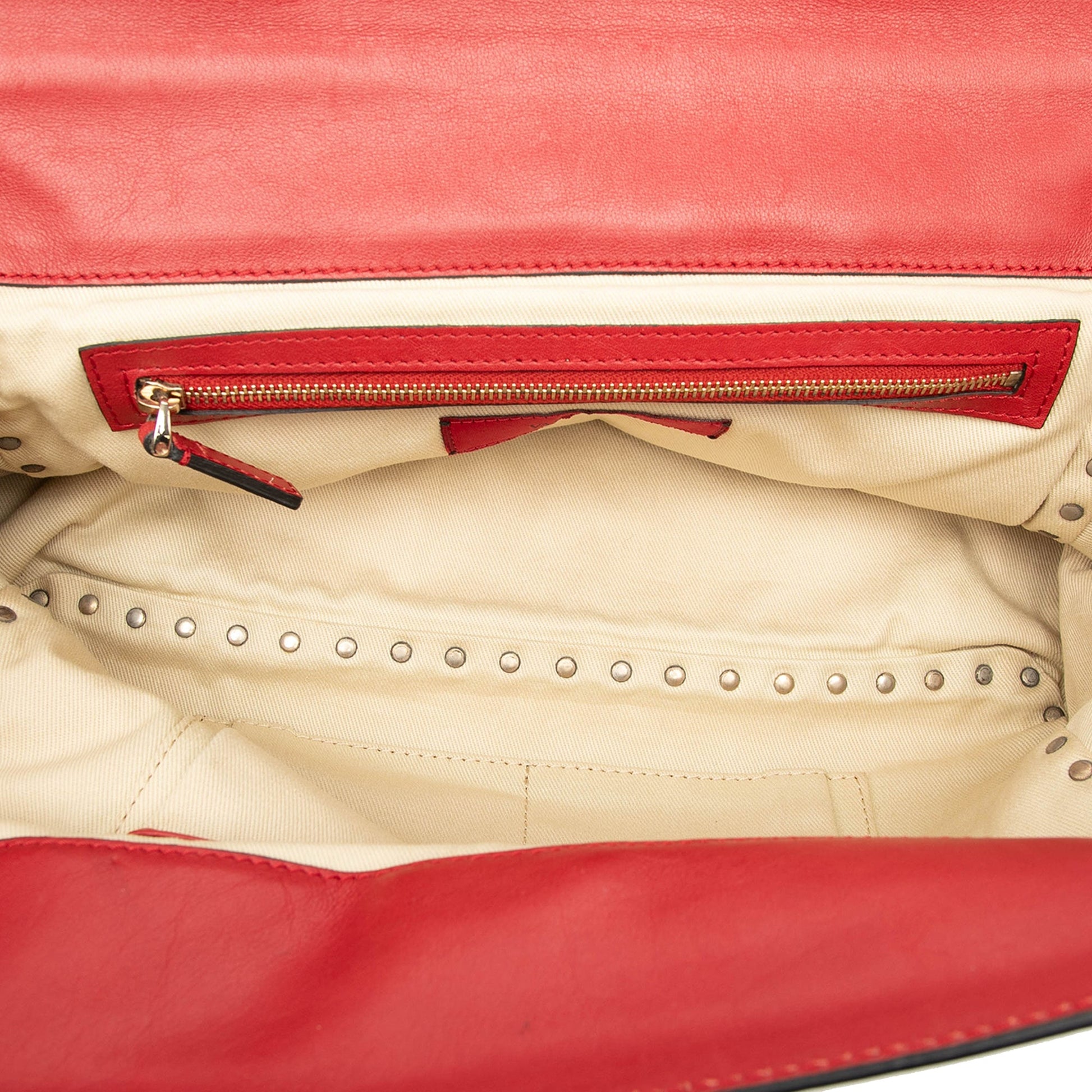 Valentino Medium Leather Rockstud Trapeze Flap Satchel