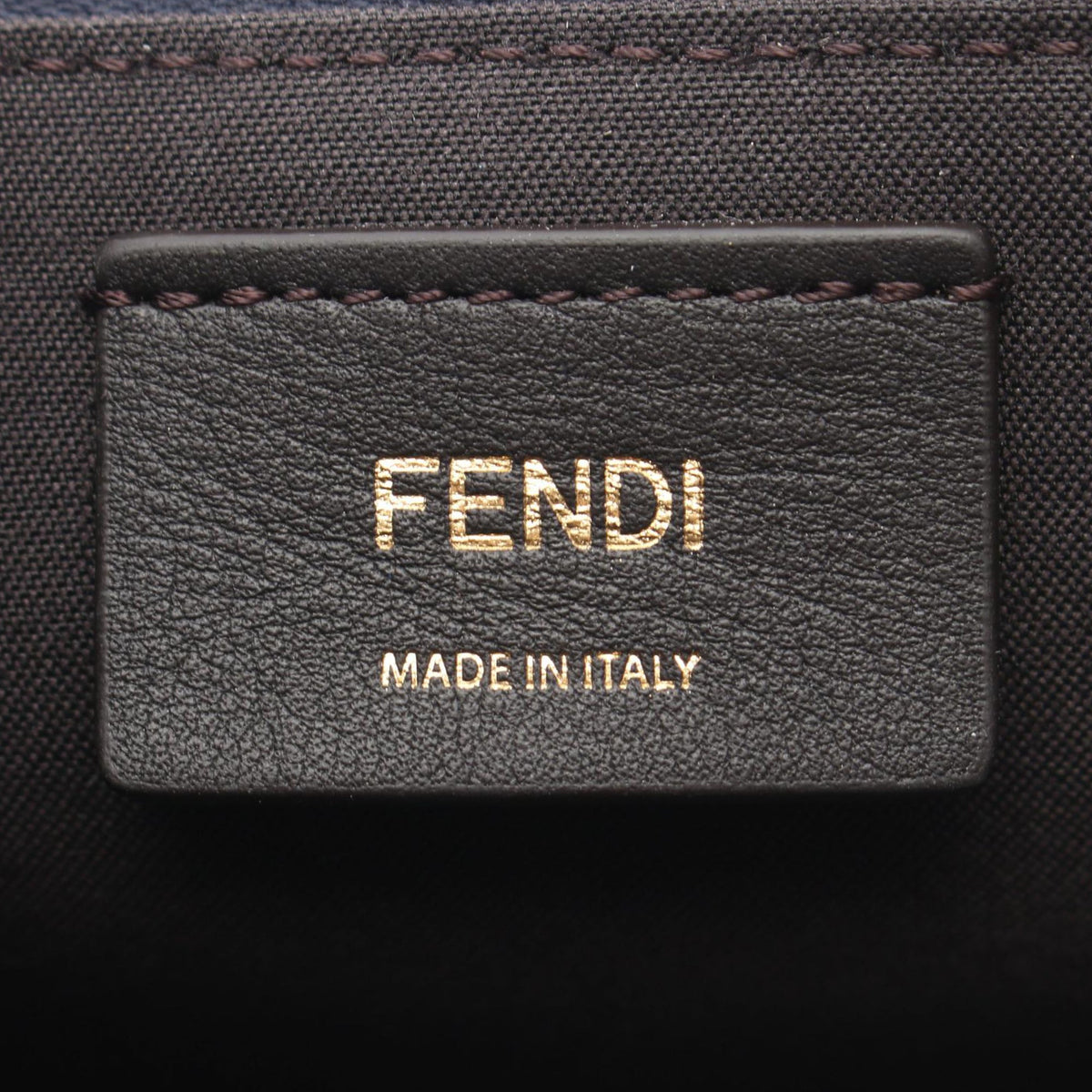 Fendi FF Embossed Denim Vanity Bag
