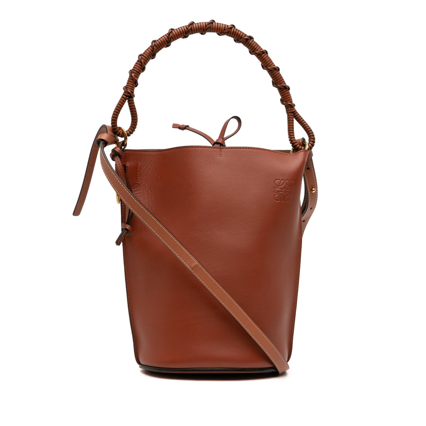 LOEWE Calfskin Anagram Gate Bucket Bag