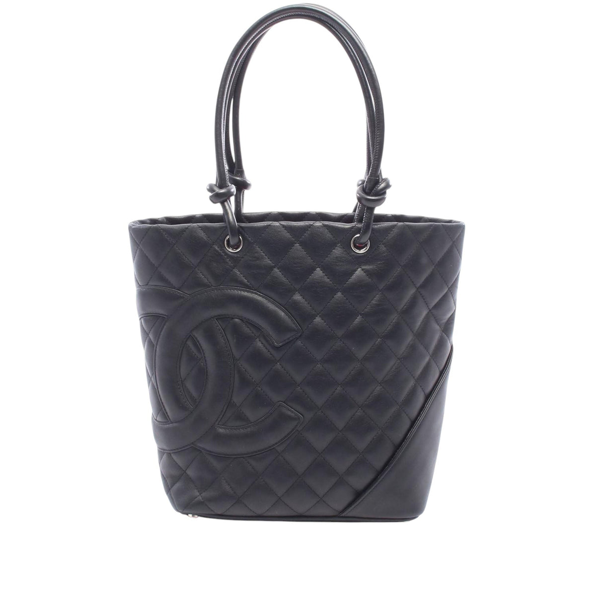 Chanel Medium Lambskin Cambon Ligne Tote — Black
