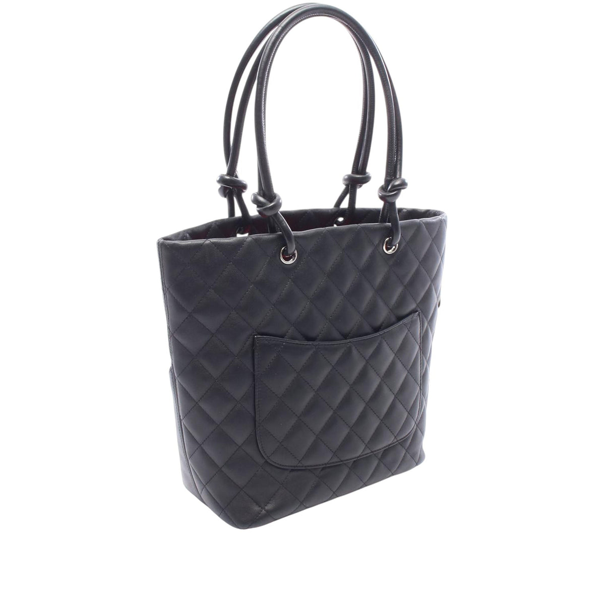 Chanel Medium Lambskin Cambon Ligne Tote — Black