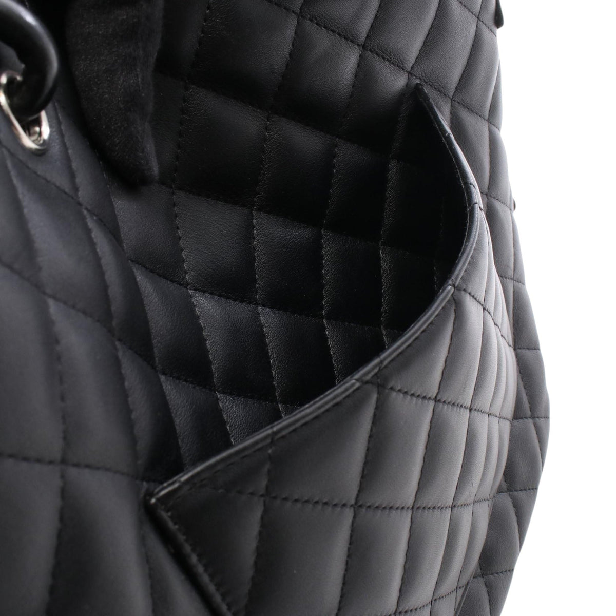 Chanel Medium Lambskin Cambon Ligne Tote — Black
