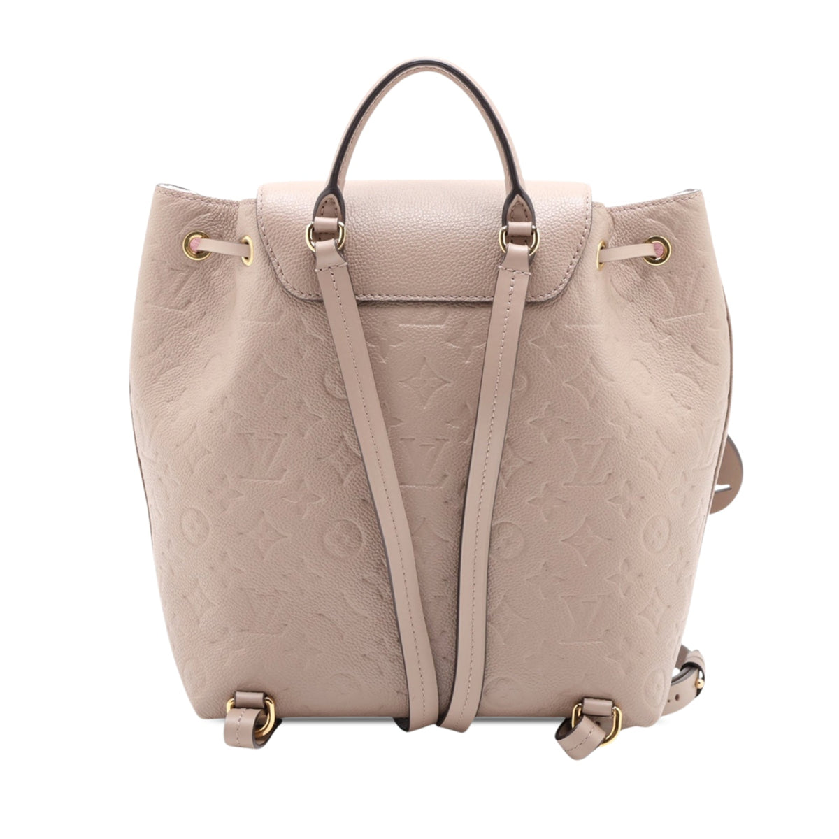 Louis Vuitton Monogram Empreinte Montsouris PM Backpack — Beige
