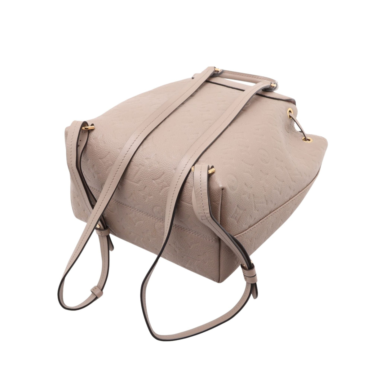 Louis Vuitton Monogram Empreinte Montsouris PM Backpack — Beige