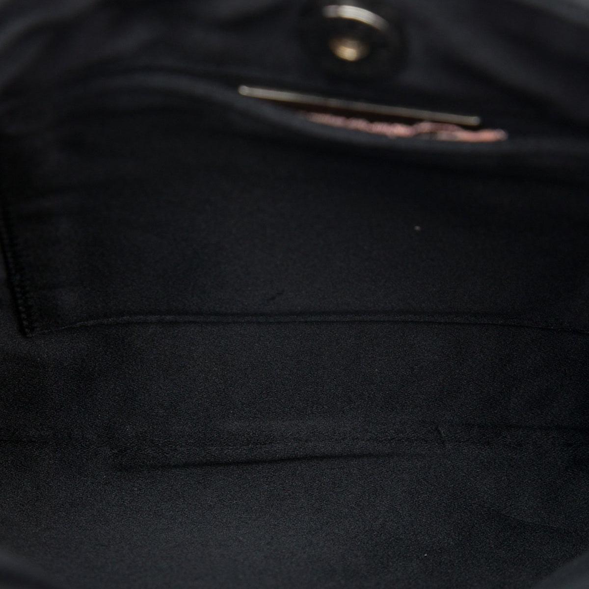 Bottega Veneta Satin Intrecciato Shoulder Bag — Black