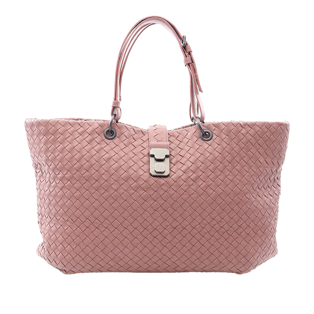 Bottega Veneta Medium Nappa Intrecciato Capri Tote — Brown