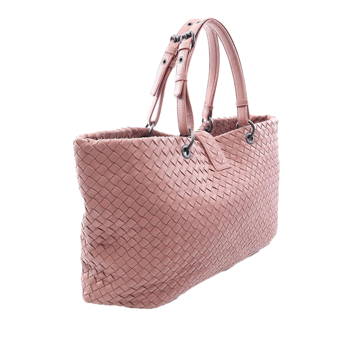 Bottega Veneta Medium Nappa Intrecciato Capri Tote — Brown