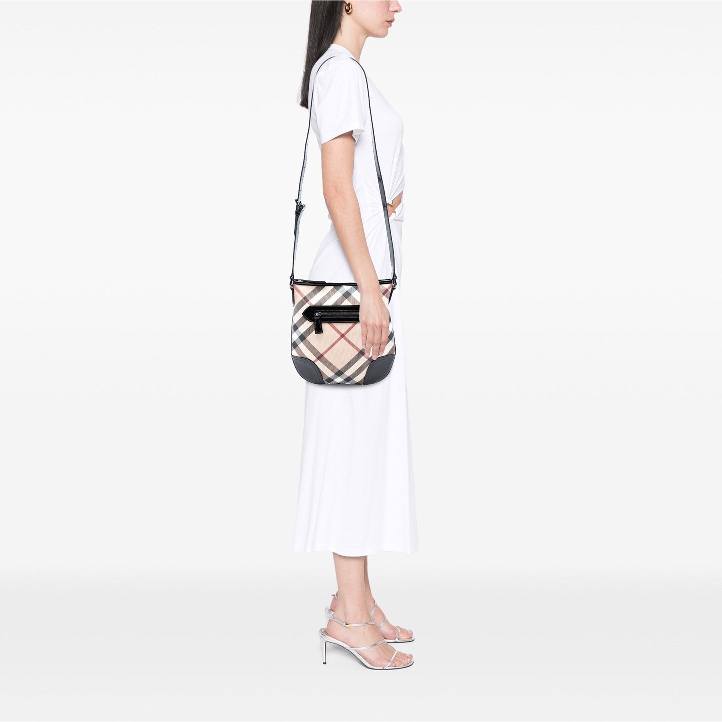Burberry Supernova Check Coated Canvas Dryden Crossbody