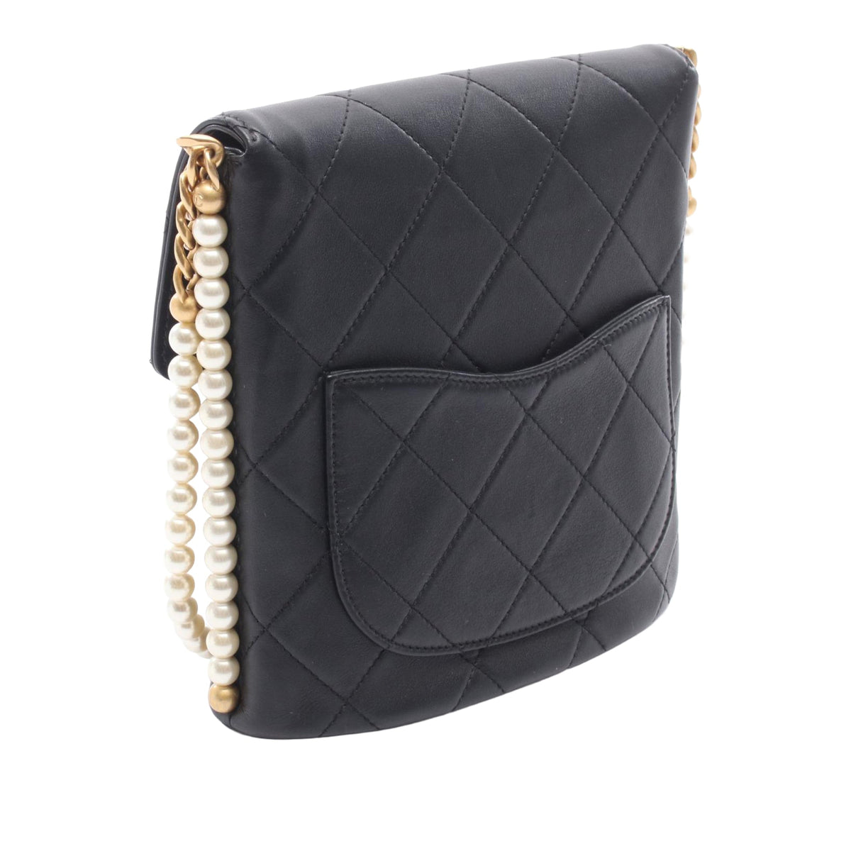 Chanel Small Quilted Calfskin About Pearls Hobo