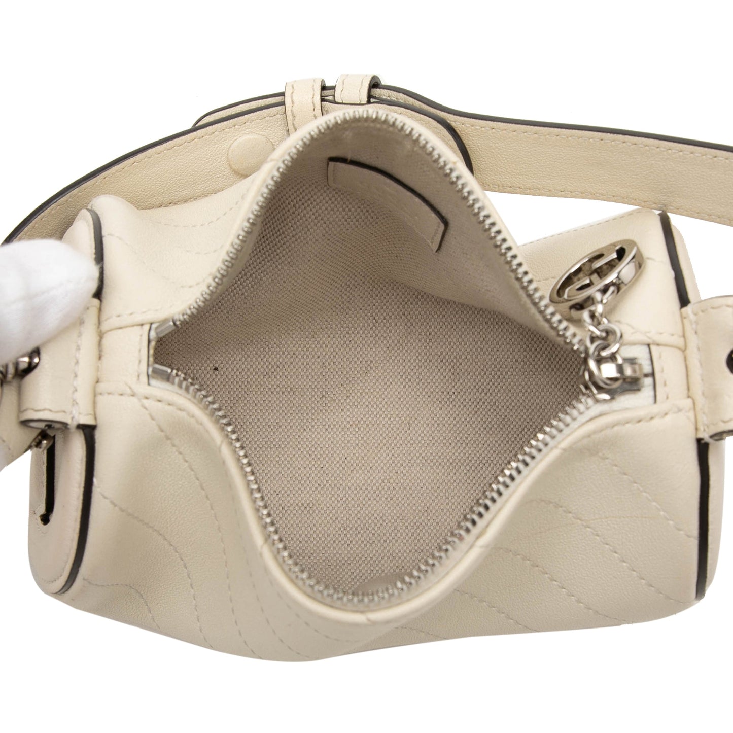 Gucci Mini Leather Blondie Barrel Shoulder Bag