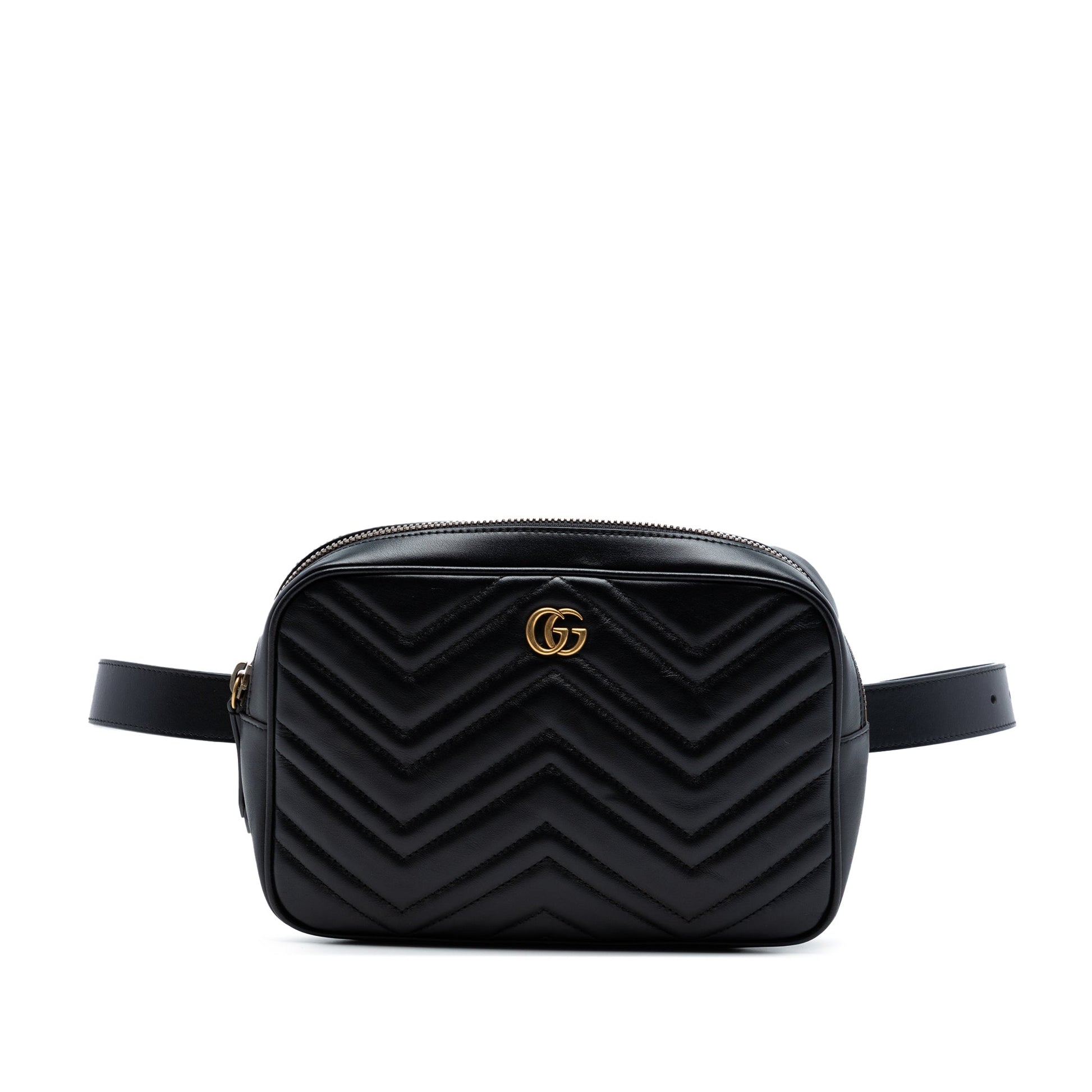 Gucci GG Marmont Square Matelasse Leather Belt Bag