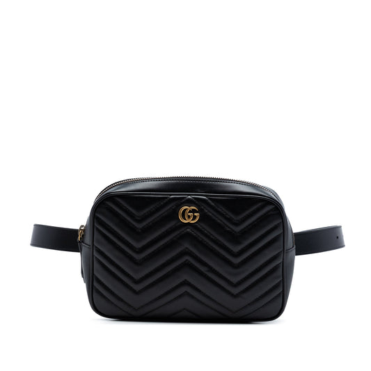 Gucci GG Marmont Square Matelasse Leather Belt Bag