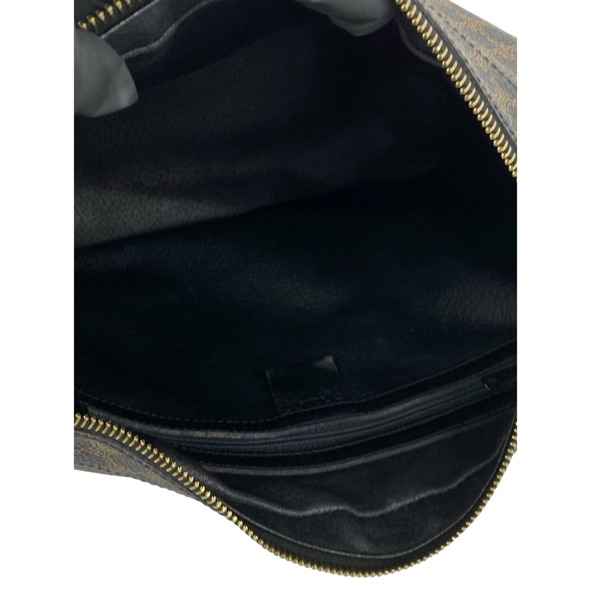 Celine Macadam Coated Canvas Crossbody — Brown